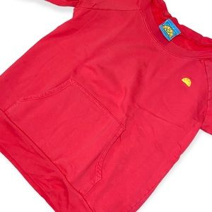 C&C CALIFORNIA Fitted Kangaroo Coral Sweatshirt